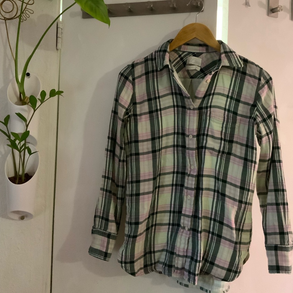 J.crew plaid classic slim fit size 0